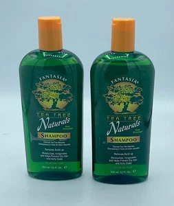 Fantasia Tea Tree Naturals Aloe Enriched Shampoo, 355 Ml / 12 fl oz LOT OF 2 - Picture 1 of 2