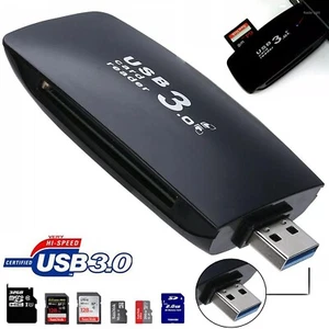 4 SLOT USB 3.0 All in One Card Reader Memory Stick CF Micro SD HC SDXC Adapter - Picture 1 of 9