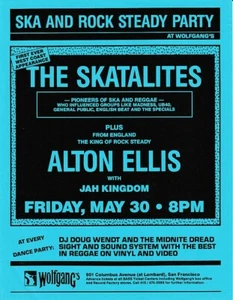 THE SKATALITES First Ever West Coast Show & ALTON ELLIS Wolfgang's May 30 1986 - Picture 1 of 1