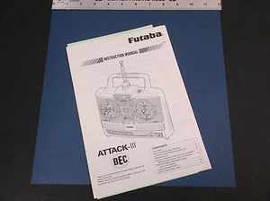 FUTABA MODEL RADIO CONTROL ATTACK-III BEC TRANSMITTER INSTRUCTION MANUAL VG-COND - Picture 1 of 6