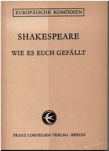 106-0 Europäische Komödien - Shakespeare - Wie es Euch gefällt, Zustand: Gut - Imagen 1 de 1