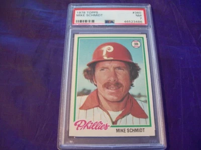 Mike Schmidt 1978 Topps #360 PSA 7 Foto 1 de 2