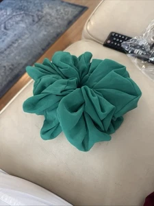 Free People Large Hair Scrunchie Rope Ring Elastic Chiffon Ponytail - Picture 1 of 3