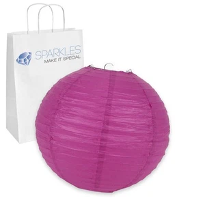 12 Stck. 10" Zoll Chinesische Papierlaterne - Fuchsia - Hochzeit Party Event gn - Bild 1 von 6
