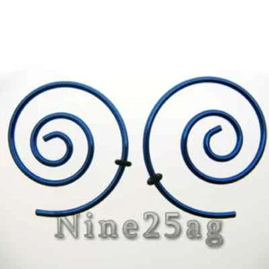 Par 16G DK AZUL 1" 1/4 pulgada (30MM) TAPONES GARRAS ESPIRALES - Imagen 1 de 2