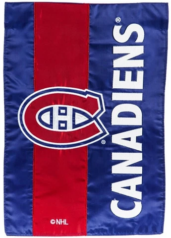 Montreal Canadiens Embellished Premium 2Sided Garden Flag Applique Banner Hockey Cover