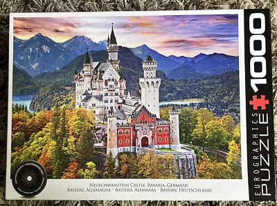 1000 Piece Puzzle - Neuschwanstein Castle Puzzles Pieces Jigsaw Hard Thousand - Image 1 of 4