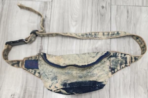 Vintage Bauchtasche Gürteltasche Leso Hippie 80er 90er Acid Wash Denim verstellbar - Bild 1 von 11