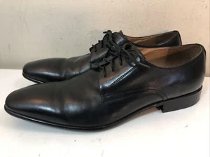 Saks Fifth Avenue Men's Black Leather Oxford Dress Shoes Size 13 - Picture 1 of 12