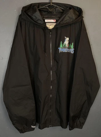 MEN NBA MINNESOTA TIMBERWOLVES 2019/2020 BASKETBALL RAIN JACKET RAINCOAT SIZE XL Cover