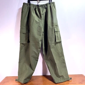 Field & Stream Cargo Pants Men's Outdoor Green Lined Drawstring Waist XL Nylon - Picture 1 of 10