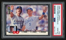 1995 COLL CHOICE #54 ROBIN YOUNT, GEORGE BRETT & DAVE WINFIELD PSA 10 GEM MINT