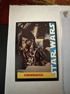 Vintage 1977 Star Wars Wonder Bread CHEWBACCA 9 Nine Card Nice Ex Mint  Inv7