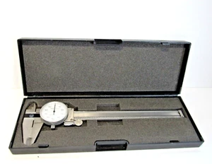 Pinza de 6" endurecida de acero inoxidable aeroespacial con estuche .001 #M4 - Imagen 1 de 7
