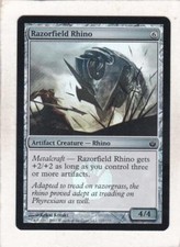 Magic MTG: Foil: Mirrodin Besieged: Razorfield Rhino