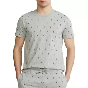 Camiseta Polo Ralph Lauren Gris Cuello Redondo Logo Gris Para Hombre S PVP £55 Etiquetas Nuevas - Imagen 1 de 6