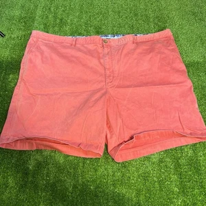Mens Tommy Bahama 9 Inch Inseam Flat Front Chino Coral Pink/Red Shorts Mens 54 - Picture 1 of 5