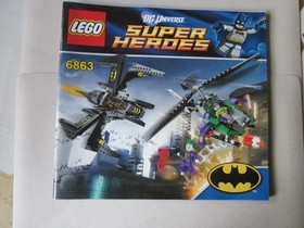 Lego Building Instructions Instruction Superheroes 6863