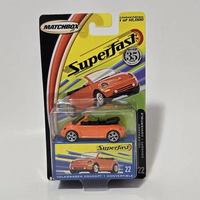 Matchbox 2004 SuperFast #22 Volkswagen Concept 1 кабриолет жук оранжевый - Изображение 1 из 4