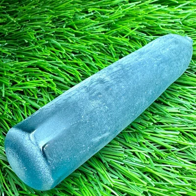 LAB CREATED 88.12 GRAM SWISS BLUE SPINEL # 106 ROUGH (Full Boule) GEMSTONE - Image 1 of 4