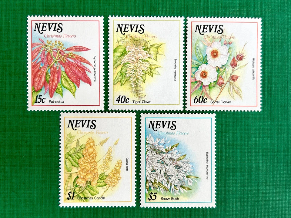 Nevis - 1988 - Christmas (Flowers) - MNH** — 第 1/1 张图片