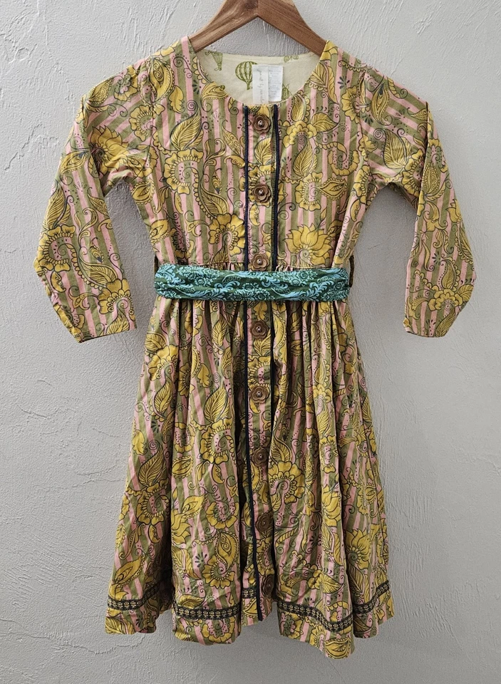 Vestido Matilda Jane Oro Rosa Jane Pintura Por Números Niñas Cinturón Talla 10 Foto 1 de 4