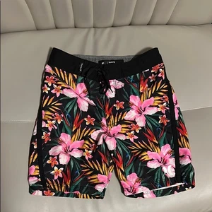 Hurley Garden Floral Swim Trunks Board Shorts - Toddler Size 5 - Picture 1 of 4