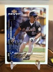 Tarjeta 131 Mets 1999 Upper Deck MVP Silver Foil Signatures Rickey Henderson - Imagen 1 de 2
