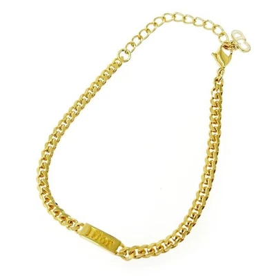 Christian Dior GP Dior Logo Kihei Pulsera Oro 501570 Pulsera con Caja Foto 1 de 4