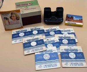 Sawyers View-Master Stereoscope Viewer – Original Box with 9 Reels – Vintage USA - Picture 1 of 7