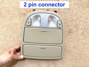 2007 Hyundai Santa Fe Overhead Console Dome Light Map Lamp OEM Beige Tan 2 Pin - Picture 1 of 5