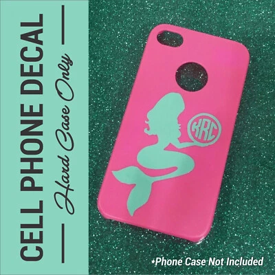 ORACAL Cell Phone decals for hard cases. Initial monogram vinyl decals. 30 designs!