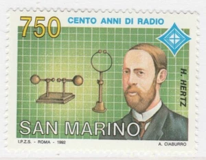 San Marino Radio Hertz Clerk-Maxwell's Theory 1992 MNH** Stamp A19P41F810 - Picture 1 of 1