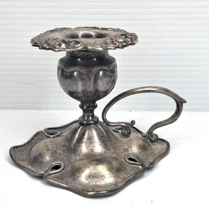 Vintage Silver Plated Candle Holder Candlestick - Bild 1 von 8