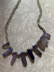 Neclace Apt. 9 Kohls Purple And Silver. MSRP 32.00 - Picture 1 of 4