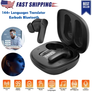144+ Languages Translator Earbuds Bluetooth Two Way Real Time Smart Translation - Picture 1 of 12