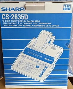Sharp CS-2635D 12-Digit Desktop 2-color Printing Calculator Open Box - Picture 1 of 5