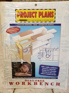 Dust Free Workbench woodworking pattern project plans New In Package Vintage - Picture 1 of 2