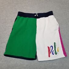 POLO RALPH LAUREN - Youth - Color Block Sweat SHORTS - Boys (XL) 18-20 FLAWED