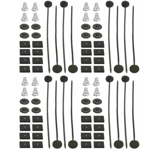 ELECTRIC RADIATOR FAN TIE STRAP MOUNTING KIT ZIP TIES STRAPS TABS SPRING - Picture 1 of 9