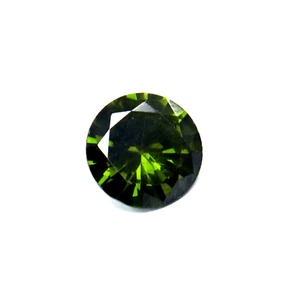 Round Cut Green Zircon Natural Loose Certified Gemstone Cambodia 6.90 Ct - Picture 1 of 9