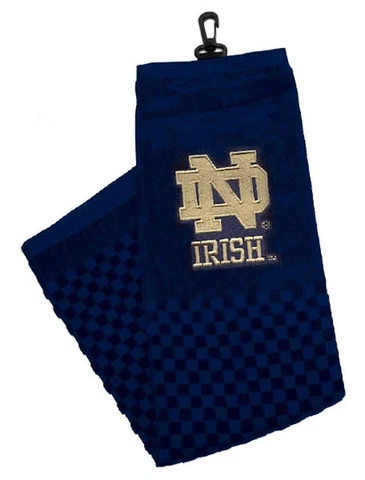 Notre Dame Fighting Irish 16"x22" Embroidered Golf Towel [NEW] Golfing Cotton Cover