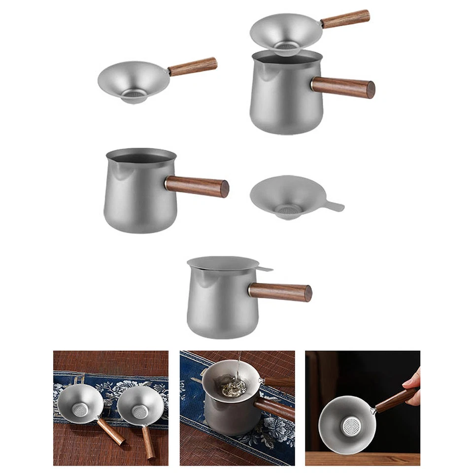 Титановый чайник чайный сервиз с деревянной ручкой чайник кунг-фу многофункциональный для - Изображение 1 из 1