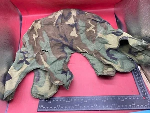 Original US Army M1 Camo Helmet Cover - Vietnam Found - Combat Worn - Picture 1 of 10