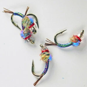 Rainbow Warrior Nymphs UV Purple - Premium Trout Fly Fishing Flies Attractor - Picture 1 of 23