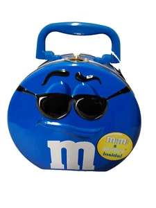Sammlerstück blaue M&M's & Skittles Mini Dose Brotdose leer 2002 - Bild 1 von 13
