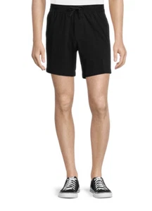 George Woven Black Pull On Shorts Men’s Small Above The Knee - Picture 1 of 5