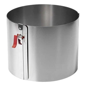 Tortenring zum Öffnen Edelstahl Ø 17-30 cm h 15 cm - Eva - verstellbare Form - Bild 1 von 4