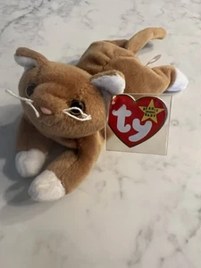 Nip The Cat 1993 Retirado Ty Beanie Baby con Etiqueta Peluche - Imagen 1 de 5