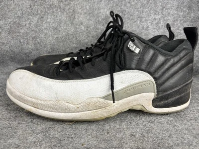 Zapatos de golf bajos Nike Air Jordan 12 para hombre 14 negros blancos DH4120-010 tacos con clavos Foto 1 de 4